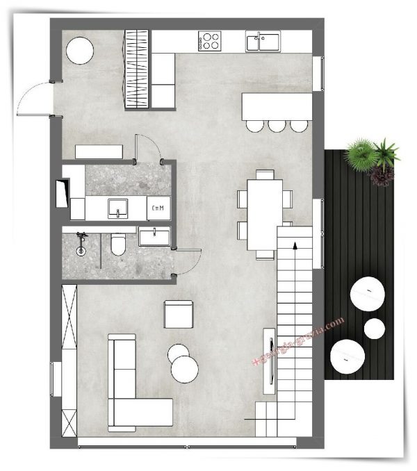 Hill village in batumi plan 01