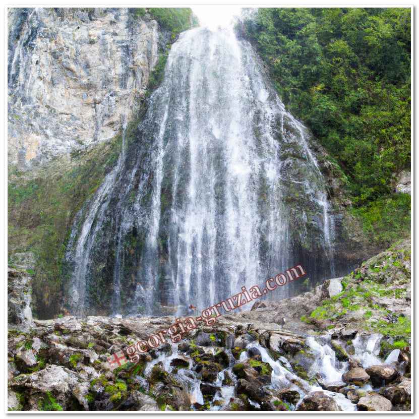 Gega waterfall abkhazia