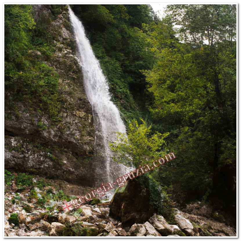 Gega waterfall abkhazia