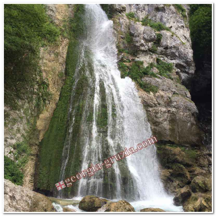 Gega waterfall abkhazia