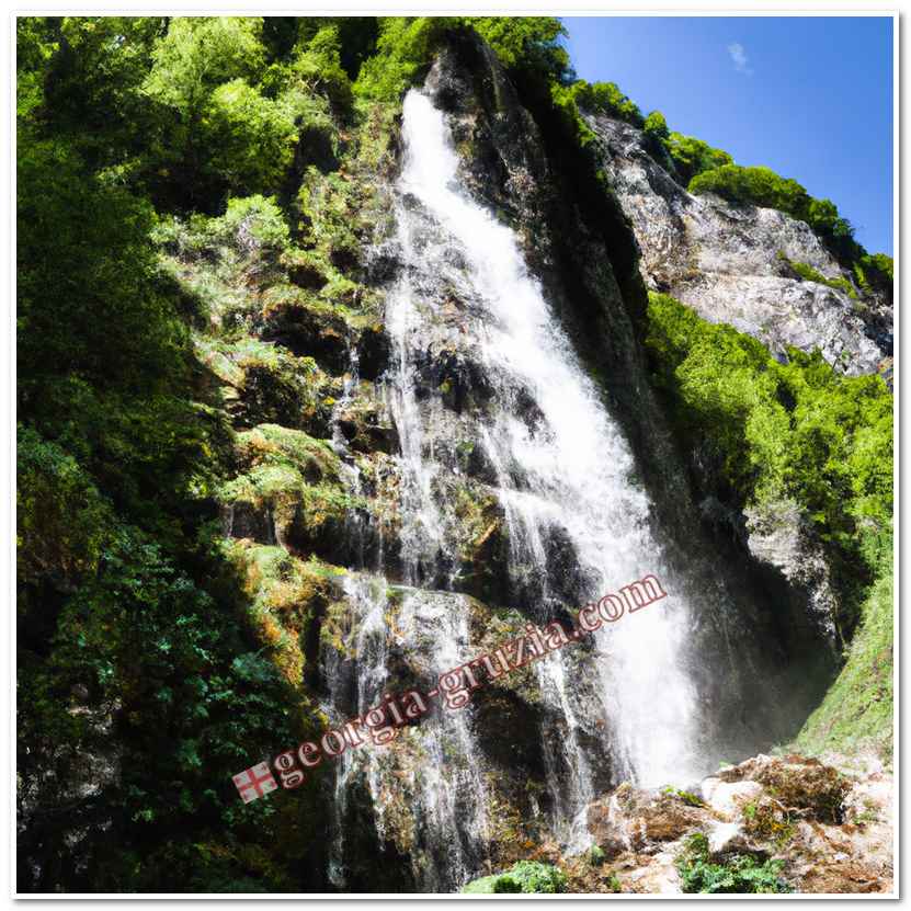 Gega waterfall abkhazia