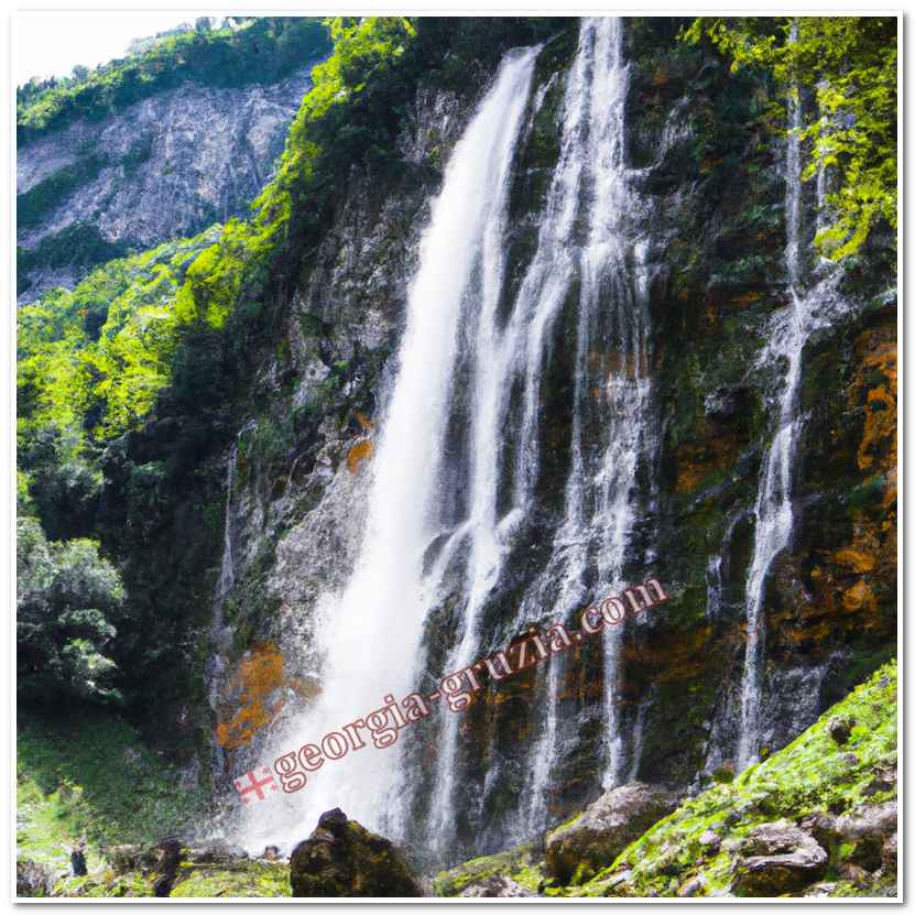 Gega waterfall abkhazia