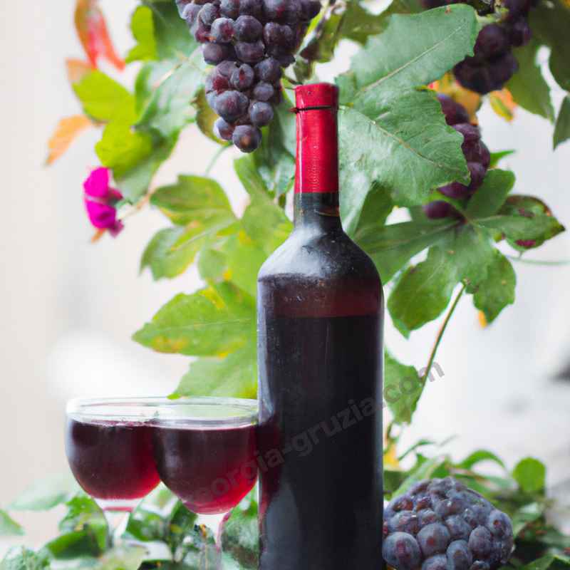 Грузинское вино ркацители красное
