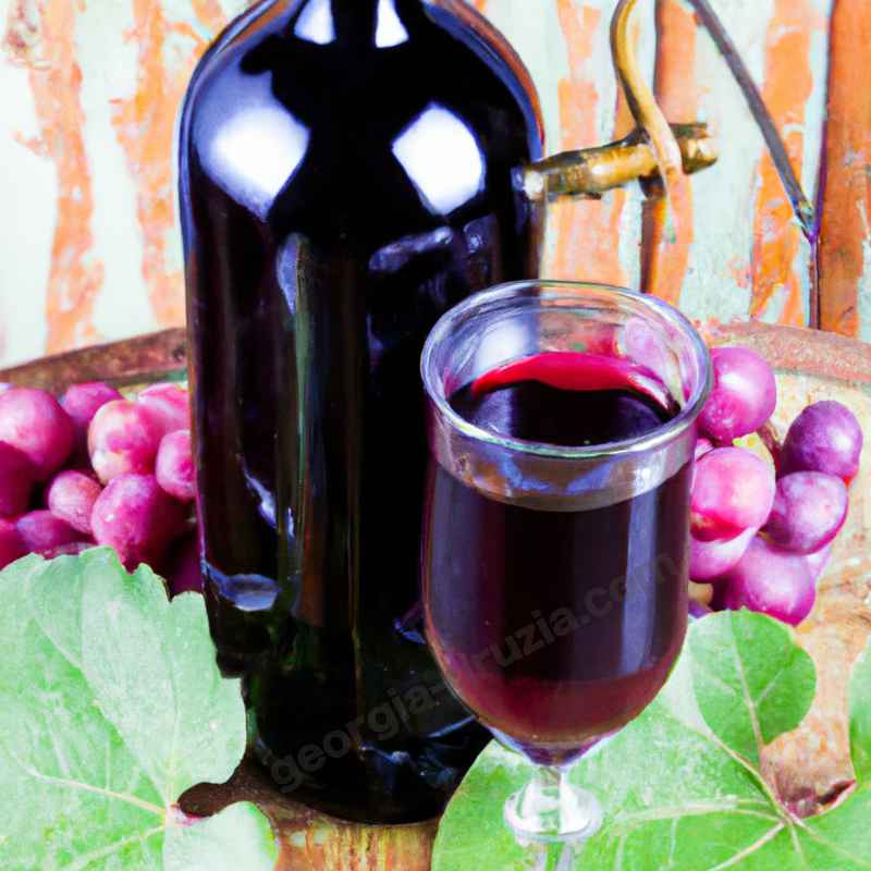 Gürcü Rkatsiteli şarabı - kırmızı
