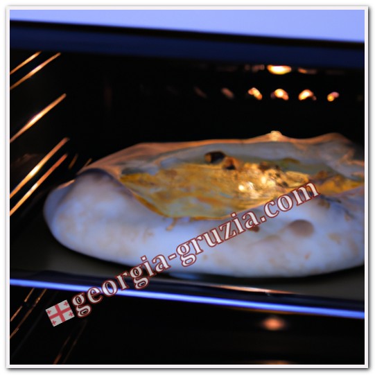 Khachapuri at home in the oven