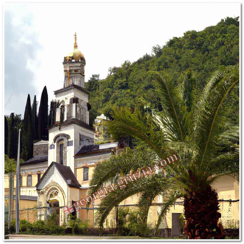 Temple in drandy abkhazia