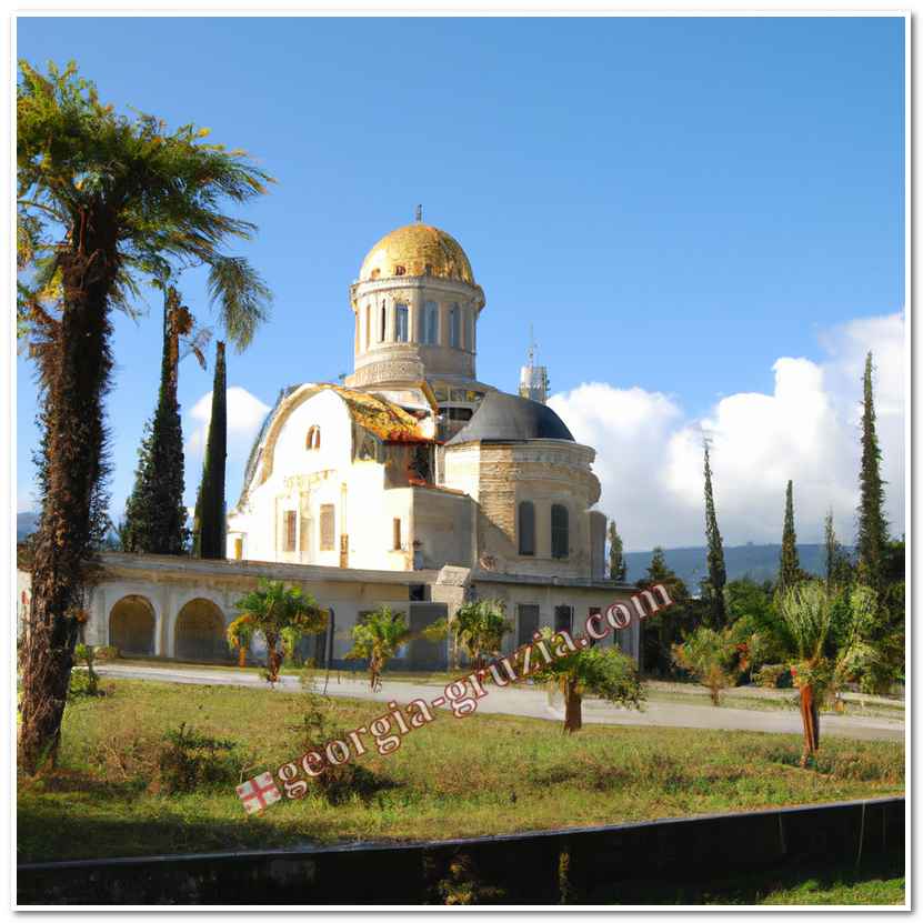 Temple in drandy abkhazia