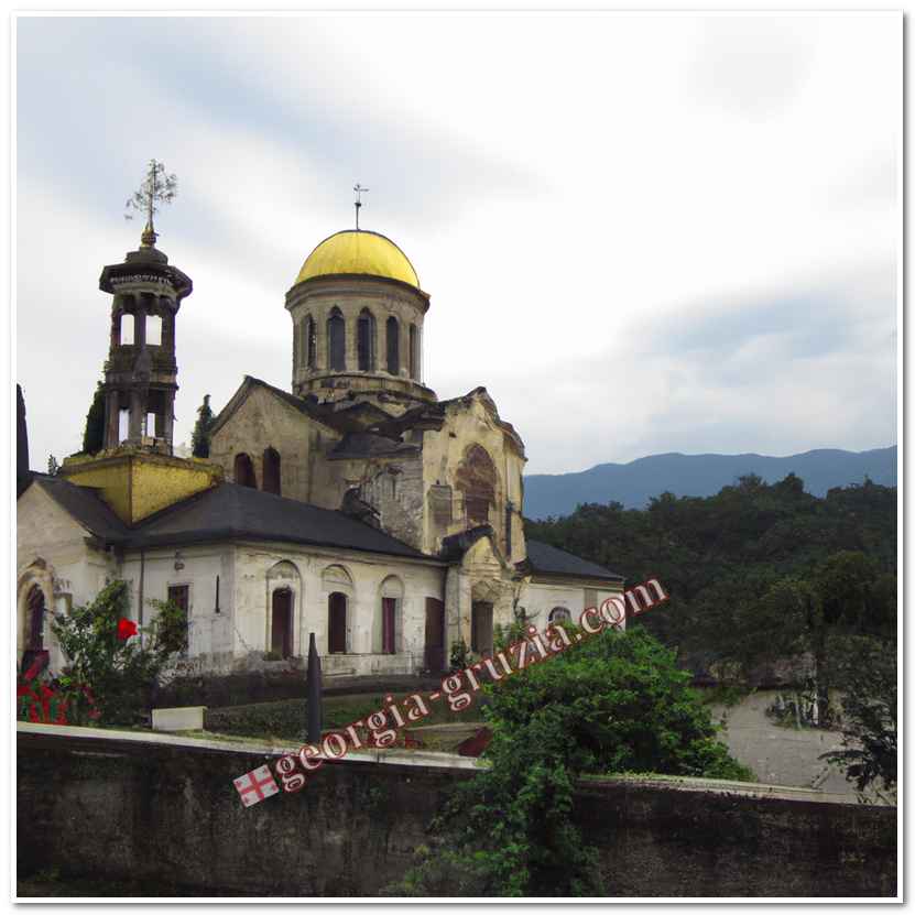 Temple in drandy abkhazia