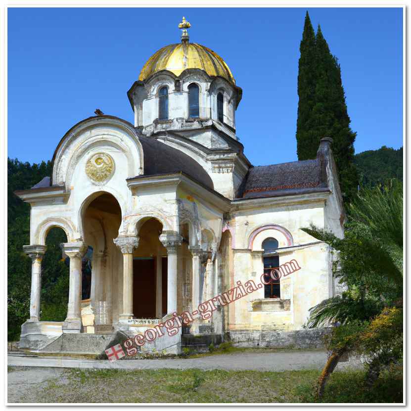 Temple in drandy abkhazia