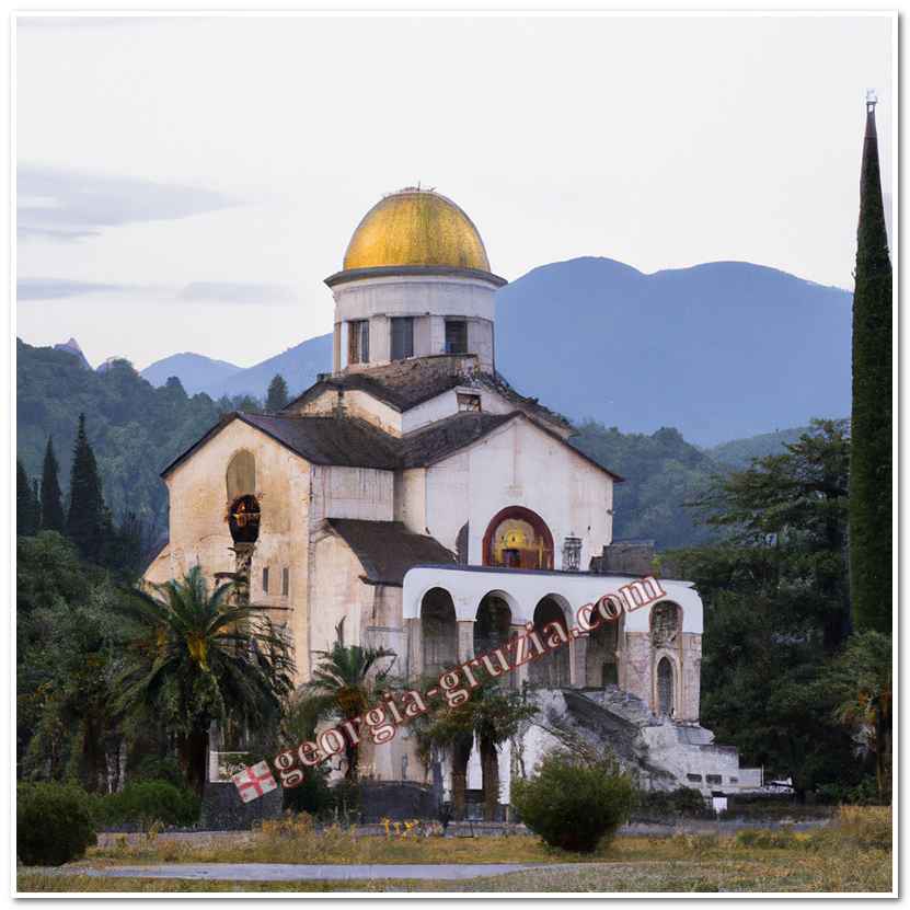 Temple in drandy abkhazia