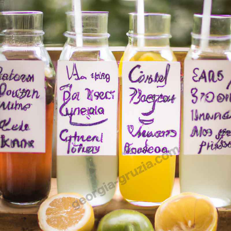 Названия грузинских лимонадов