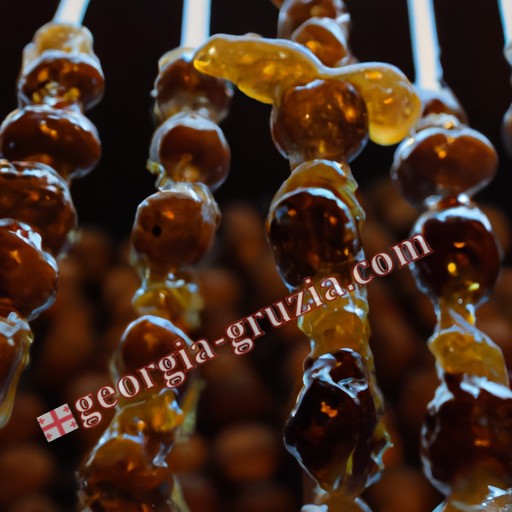 Nuts in syrup on a string Georgia Nuts in syrup on a string Georgia