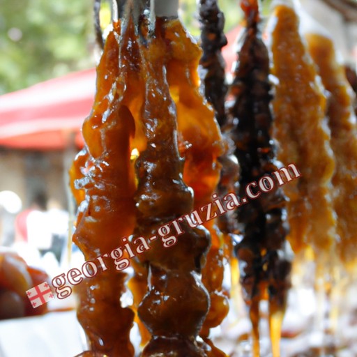 Nuts in syrup on a string Georgia Nuts in syrup on a string Georgia