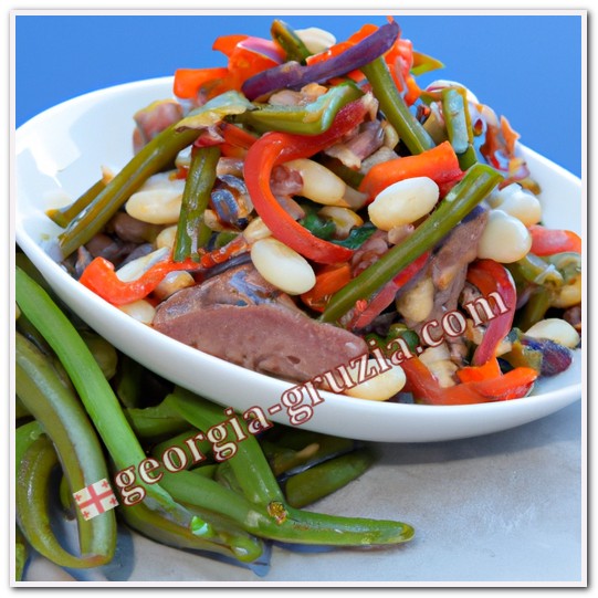 Bean salad beef bell pepper