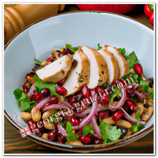 Tbilisi salad with red beans chicken breast