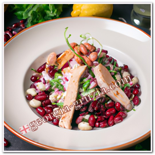 Tbilisi salad with red beans chicken breast