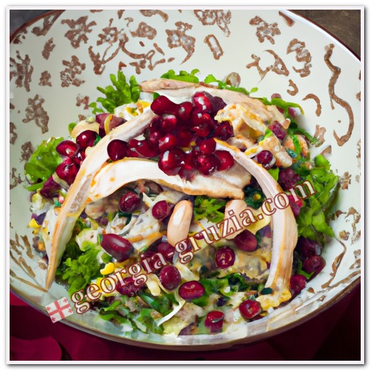 Tbilisi salad with red beans chicken breast