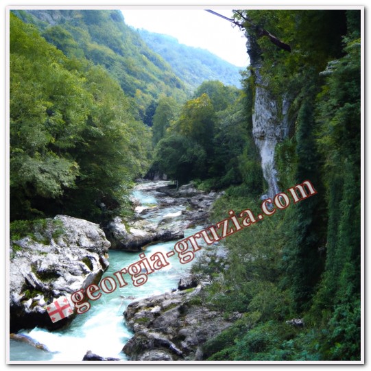 Gorge in abkhazia