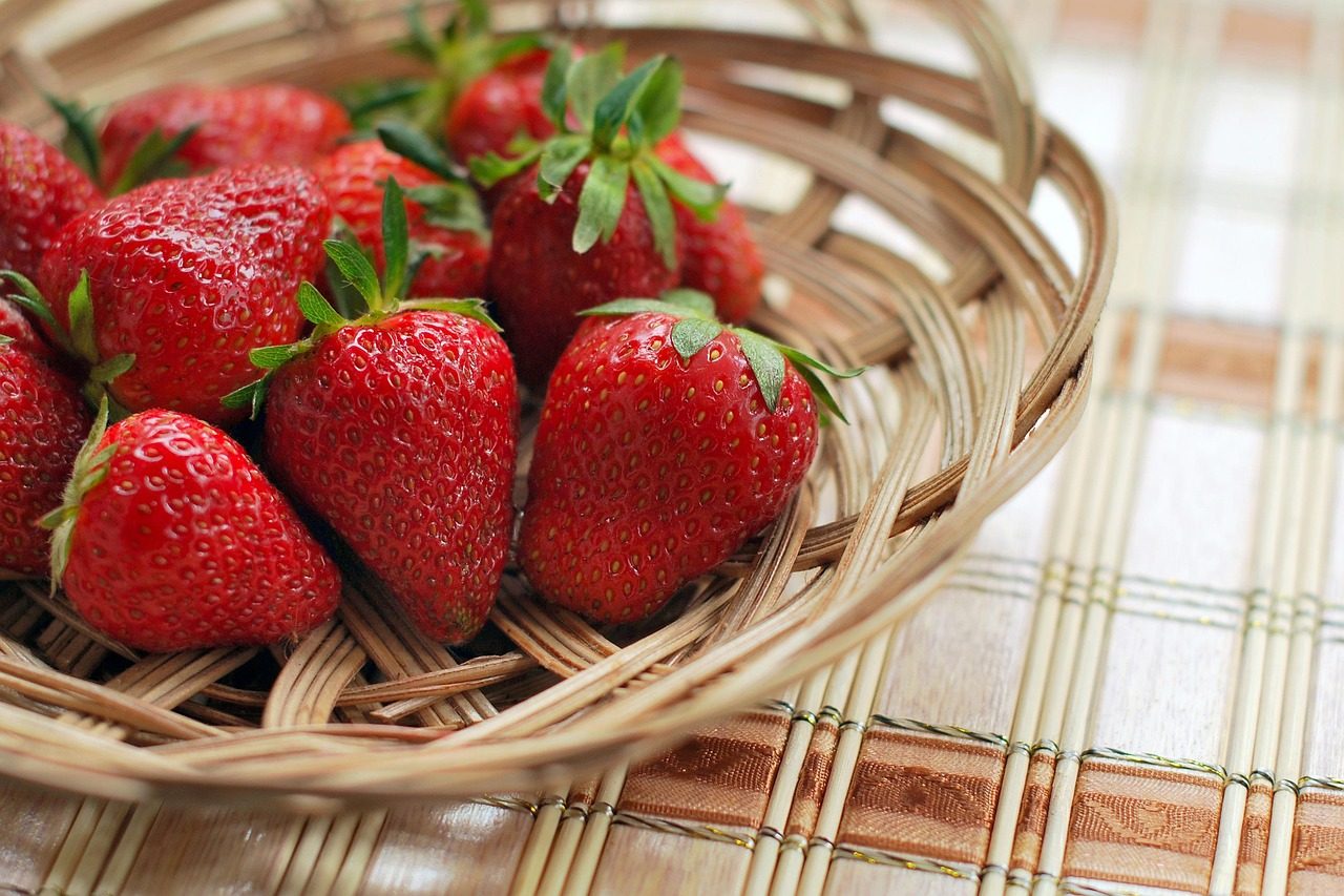 fresh strawberries basket strawberry, fruit, basket, berry, food, red fruit, natural, organic, produce, juicy, ripe, sweet, tasty, strawberry, strawberry, strawberry, strawberry, strawberry